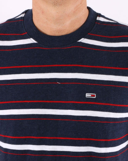 Tommy Jeans Slub Stripe T-shirt Navy