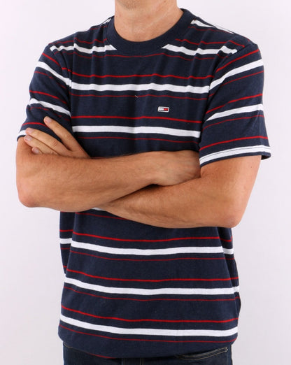 Tommy Jeans Slub Stripe T-shirt Navy