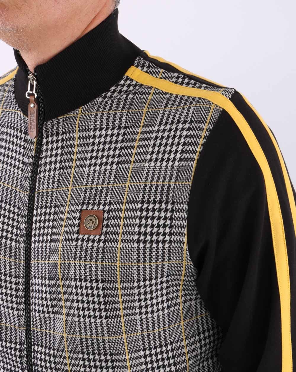 Trojan Check Track Top Black