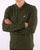 Tommy Jeans Tonal Long Sleeve Polo Dark Olive