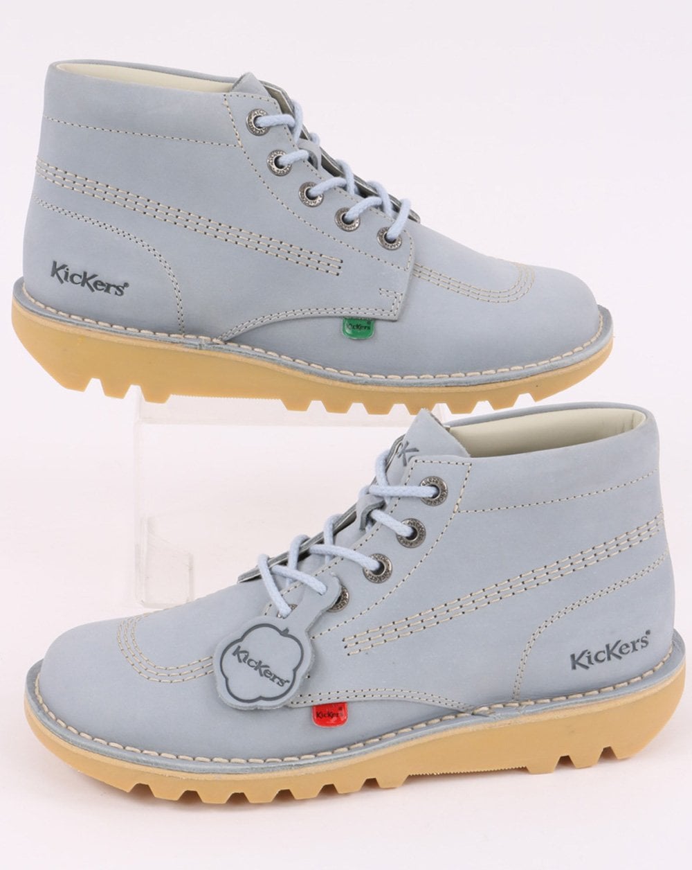 Kickers Kick Hi Leather Boot Pale Blue