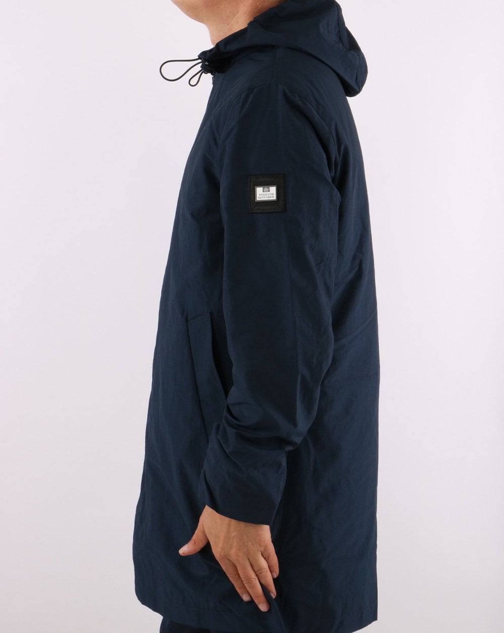 Weekend Offender Hooded Mac Navy