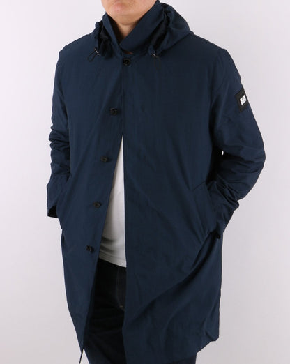 Weekend Offender Hooded Mac Navy