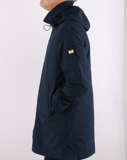 Weekend Offender Hooded Mac Navy
