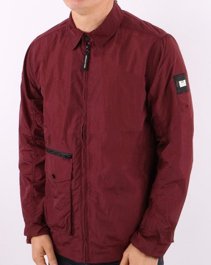 Weekend Offender Vinnie Overshirt Burgundy