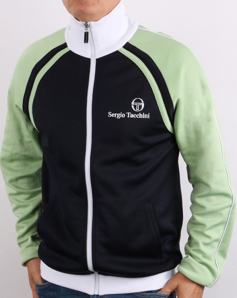 Sergio Tacchini Ghibli Track Top Navy/Light Green