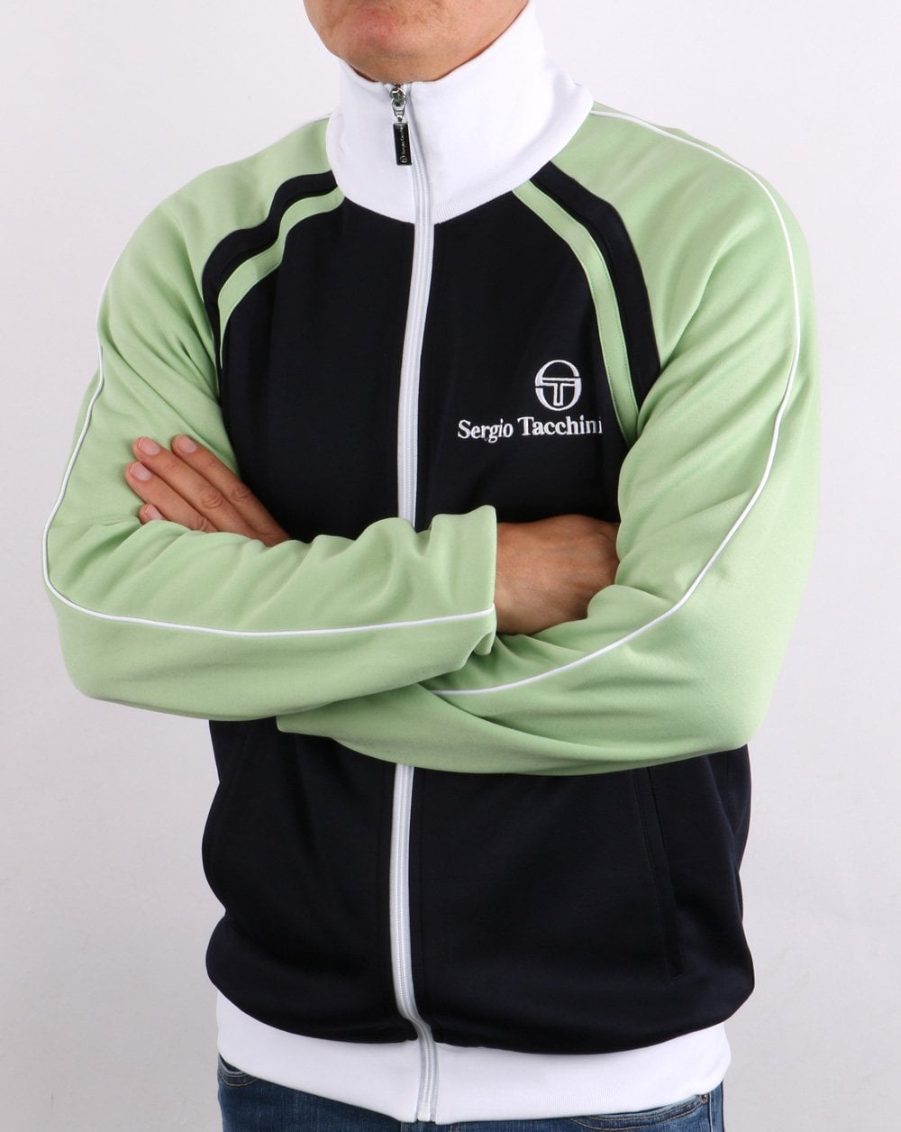Sergio Tacchini Ghibli Track Top Navy/Light Green