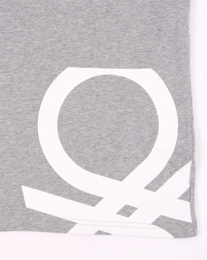 Benetton DNA Logo T-shirt Grey