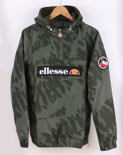 Ellesse Quarter Zip Jacket Dark Green Tie Dye
