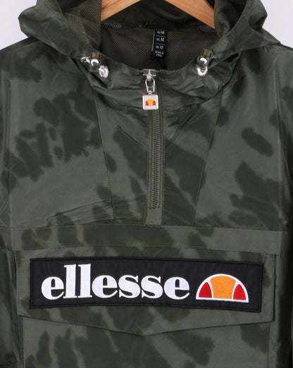 Ellesse Quarter Zip Jacket Dark Green Tie Dye