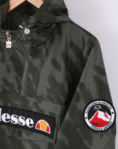 Ellesse Quarter Zip Jacket Dark Green Tie Dye