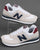 New Balance 574 Trainer White/Burgundy