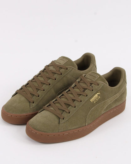 Puma Suede Gum Trainer Burnt Olive/Gum