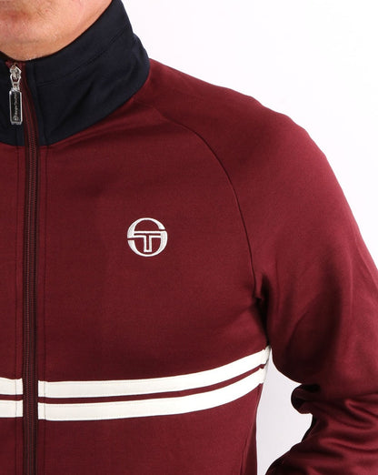 Sergio Tacchini Dallas Track Top Burgundy/navy