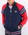 Fila Vintage Advantage Track Top Navy/Pale Lilac/White