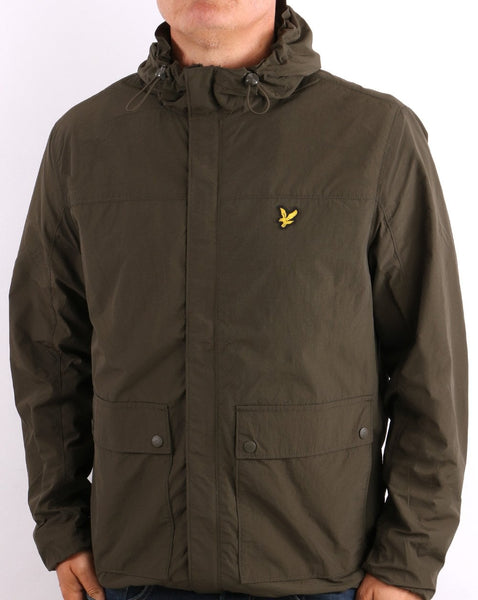 Lyle & Scott Hooded Pocket Jacket Olive