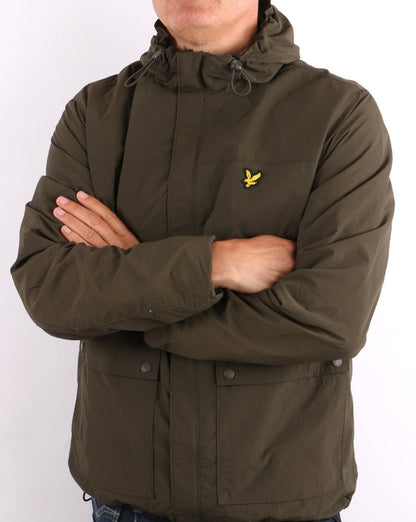 Lyle & Scott Hooded Pocket Jacket Olive