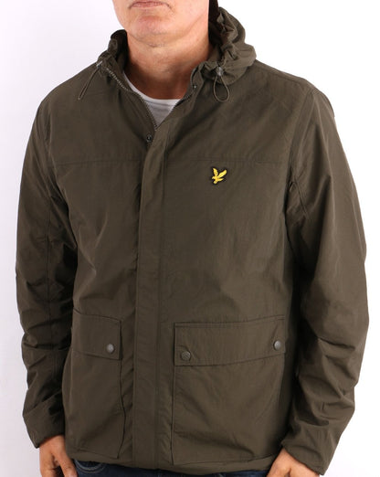 Lyle & Scott Hooded Pocket Jacket Olive