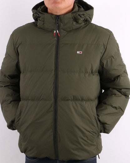 Tommy Jeans Down Jacket Dark Olive