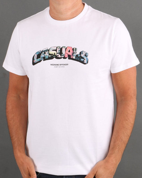 Weekend Offender Saturday T Shirt White