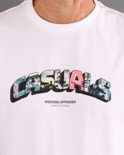 Weekend Offender Saturday T Shirt White