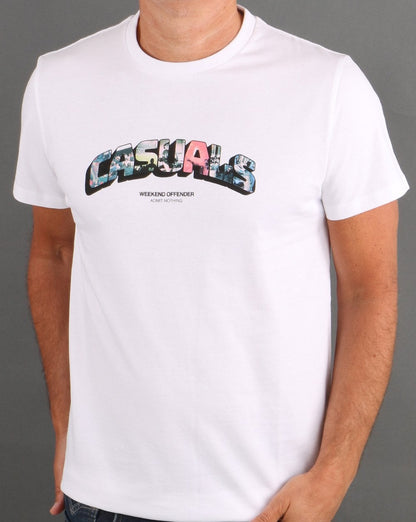 Weekend Offender Saturday T Shirt White