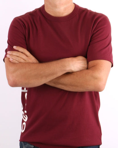 Benetton DNA Logo T-shirt Burgundy
