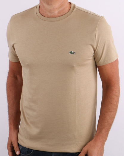 Lacoste Pima Cotton T Shirt Sand