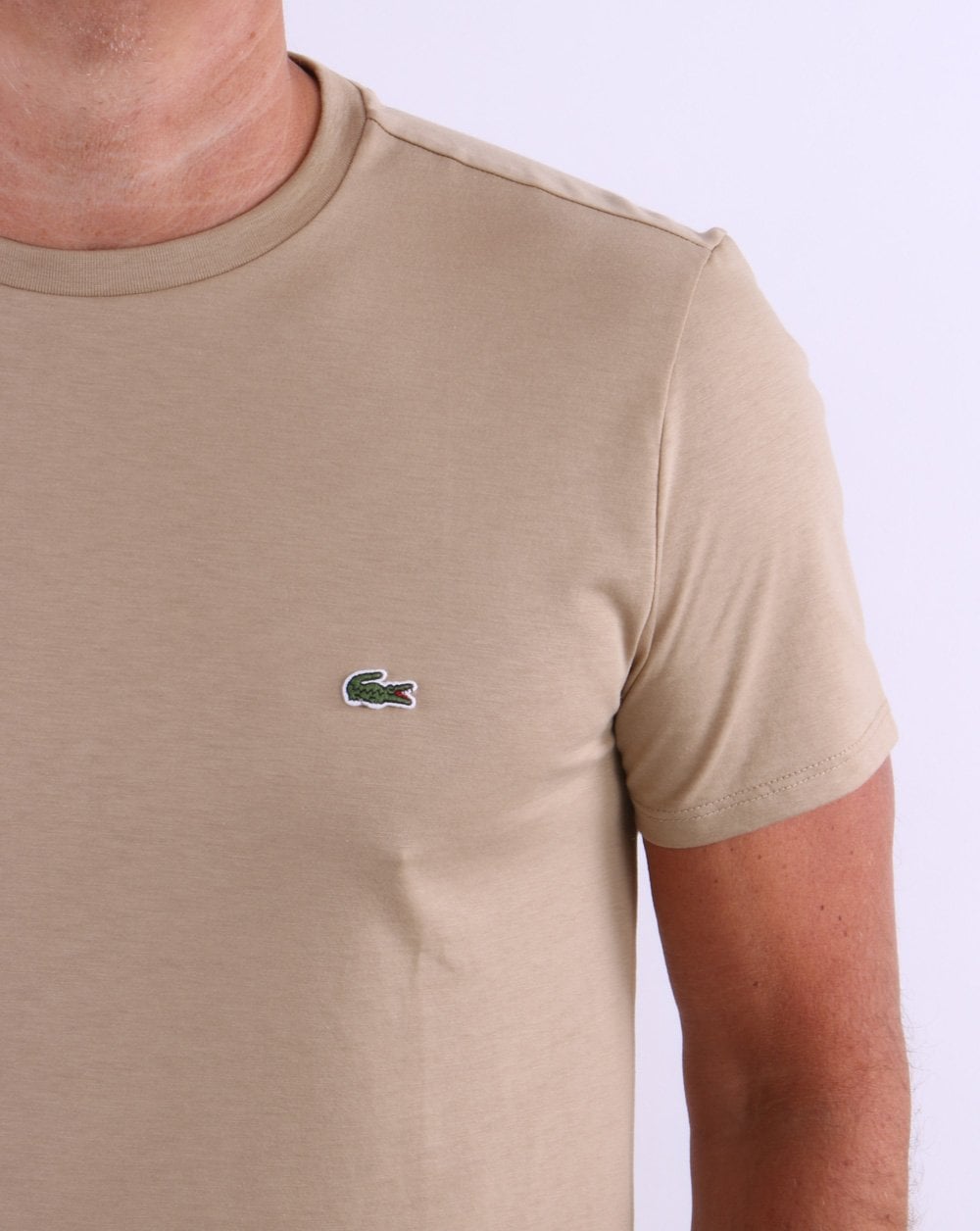 Lacoste Pima Cotton T Shirt Sand