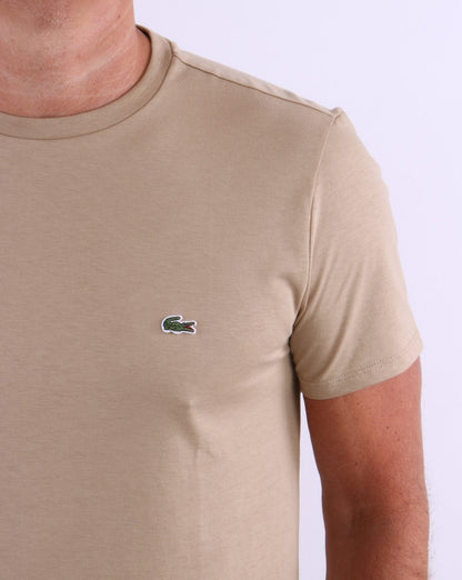 Lacoste Pima Cotton T Shirt Sand