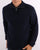 Benetton Shetland Wool 1/2 Zip Jumper Navy