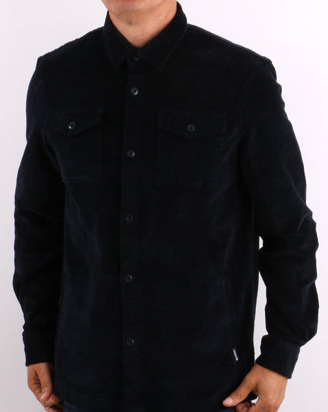 Barbour Cord Overshirt Navy