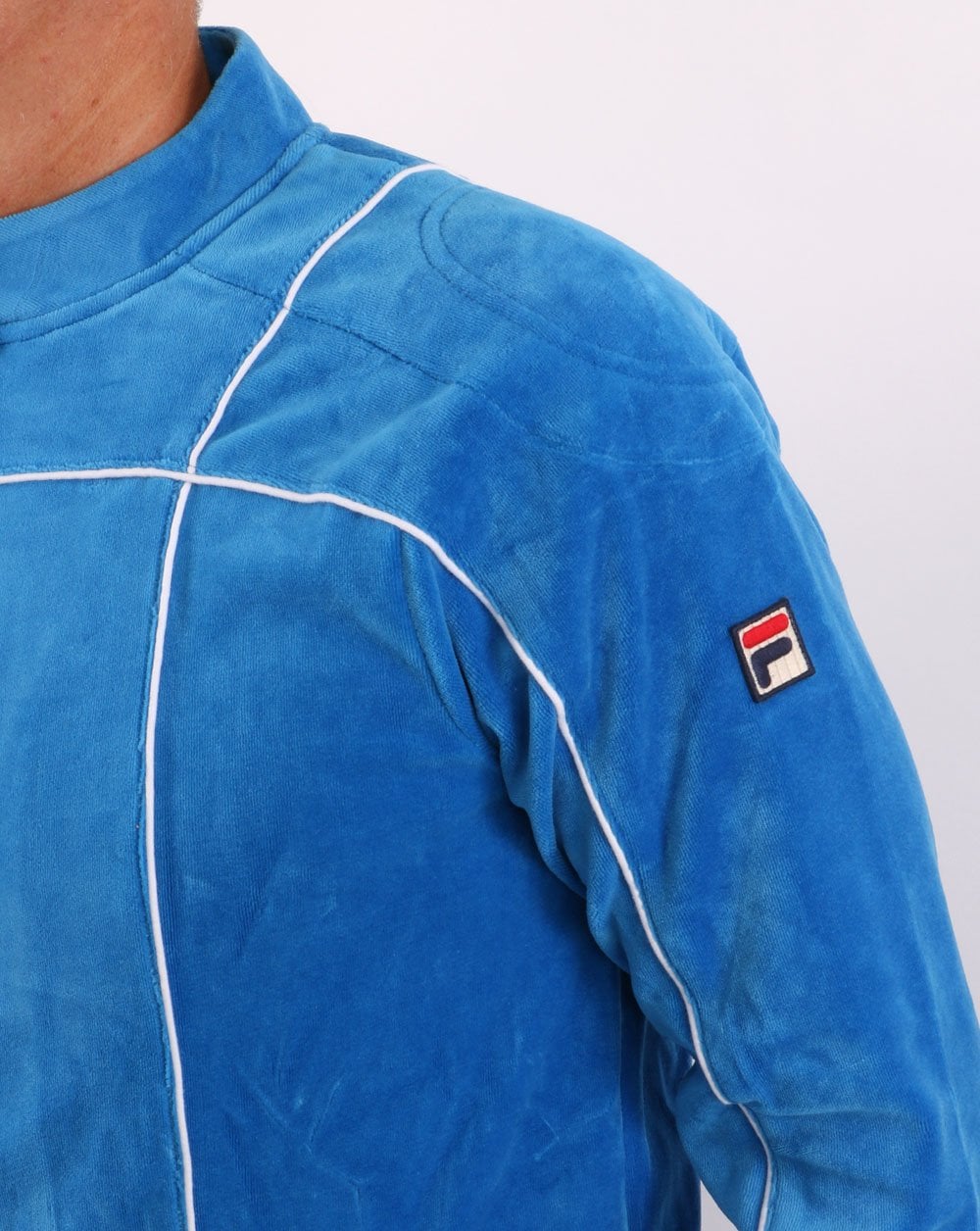 Fila Vintage Terrinda Velour Track Top French Blue
