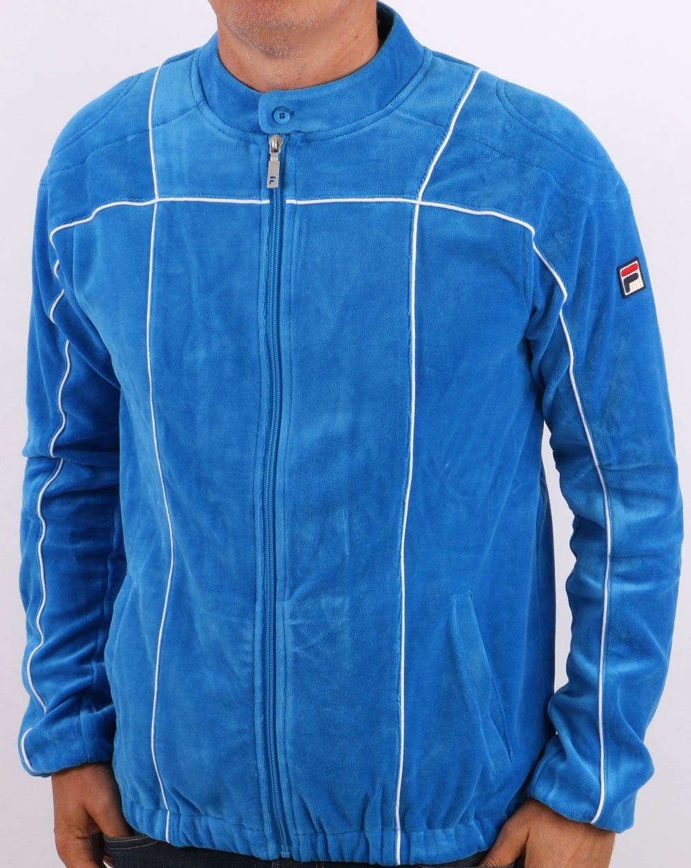Fila Vintage Terrinda Velour Track Top French Blue