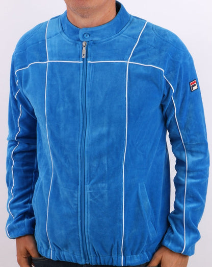Fila Vintage Terrinda Velour Track Top French Blue