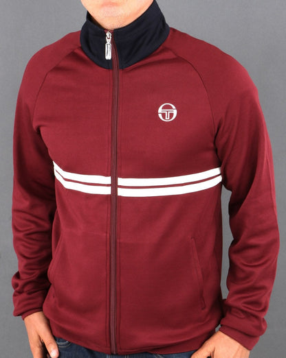 Sergio Tacchini Dallas Track Top Burgundy/navy
