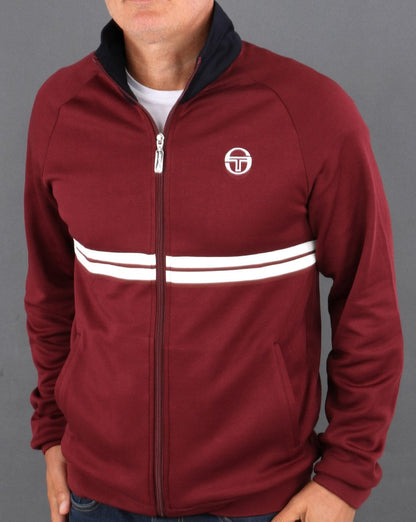 Sergio Tacchini Dallas Track Top Burgundy/navy