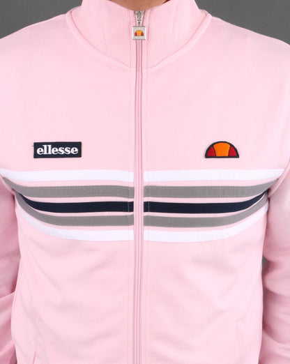 Ellesse 5 Stripe Track Top Pink