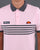 Ellesse Multi Stripe Polo Shirt Pink
