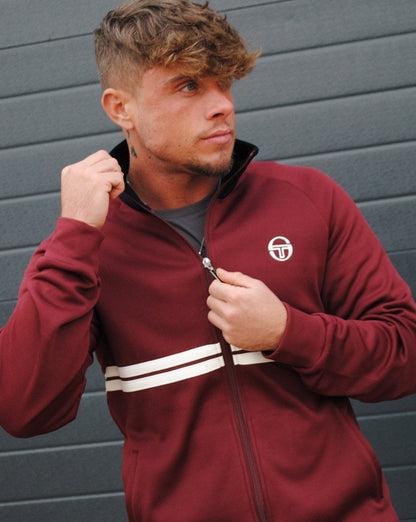 Sergio Tacchini Dallas Track Top Burgundy/navy