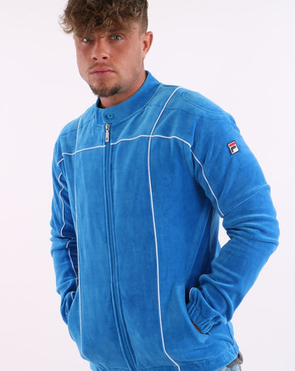 Fila Vintage Terrinda Velour Track Top French Blue