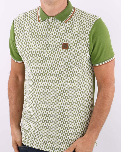 Trojan Diamond Polo Shirt Green