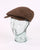 Herringbone Extended Bill Flat Cap Brown