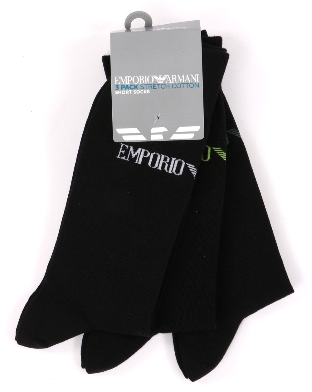 Emporio Armani 3 Pack Socks Set Black/Multi