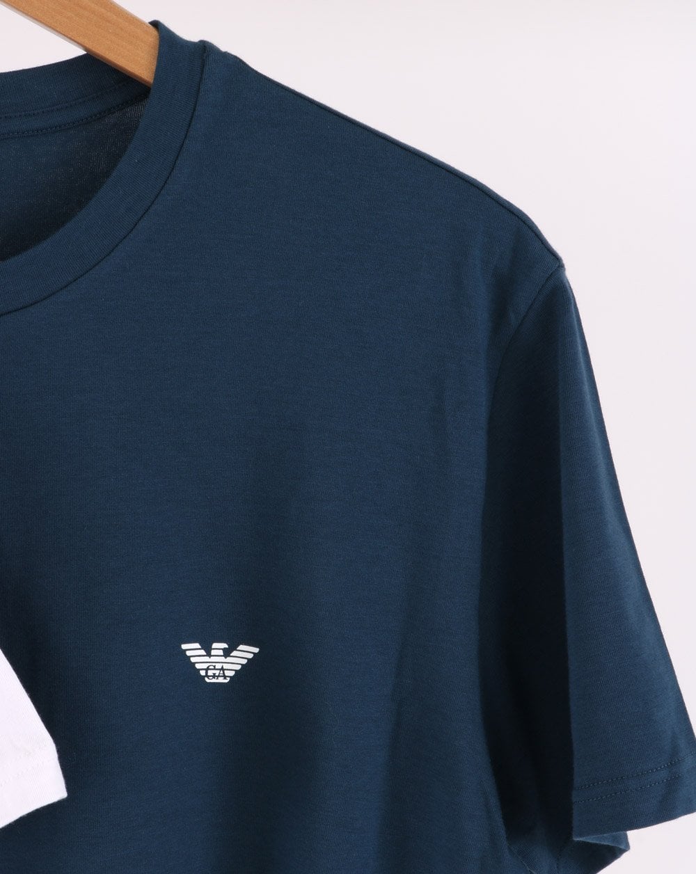 Emporio Armani 2 Pack T Shirts White/Navy