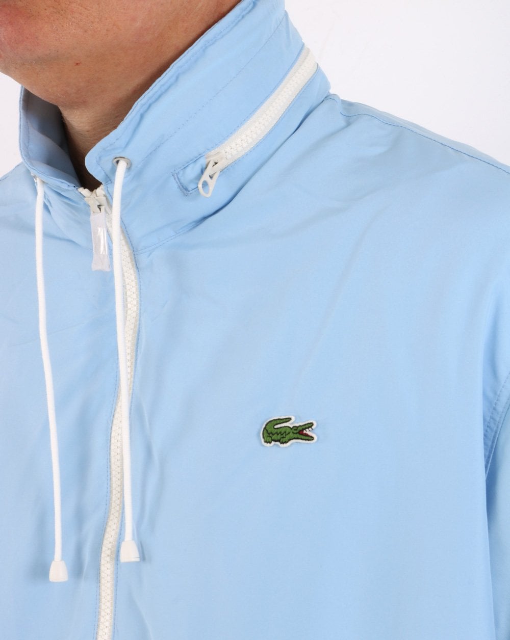 Lacoste Water Resistant Windbreaker Sky Blue