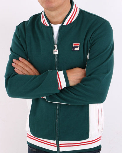 Fila Vintage Settanta Pro Badge Track Top Racing Green