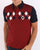 Gabicci Vintage Woodward Polo Navy/Red