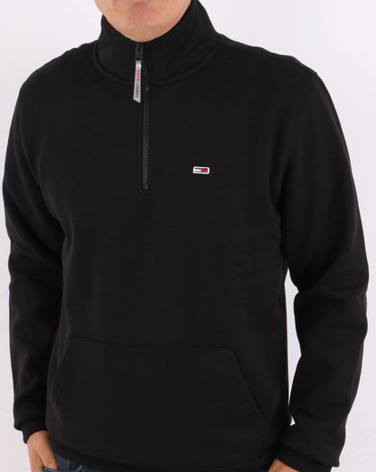Tommy Jeans Half Zip Sweatshirt Black