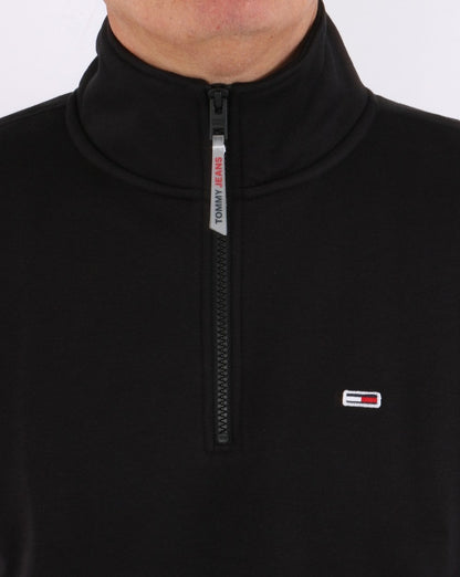 Tommy Jeans Half Zip Sweatshirt Black